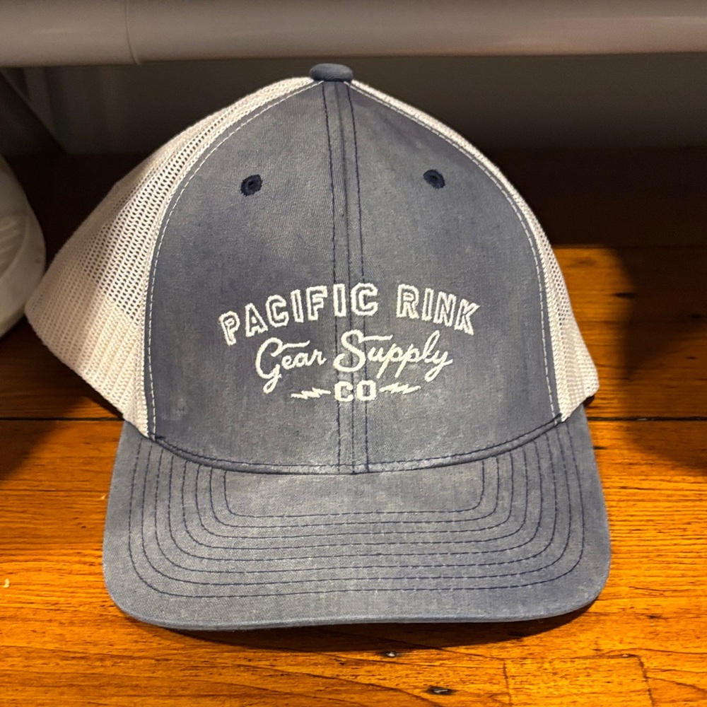 The Classic Blue and White Mesh Cap